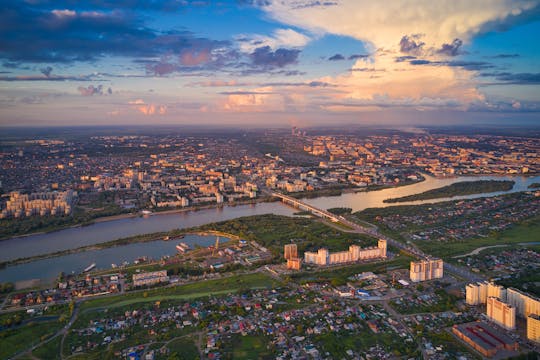 Passeio romântico em Omsk