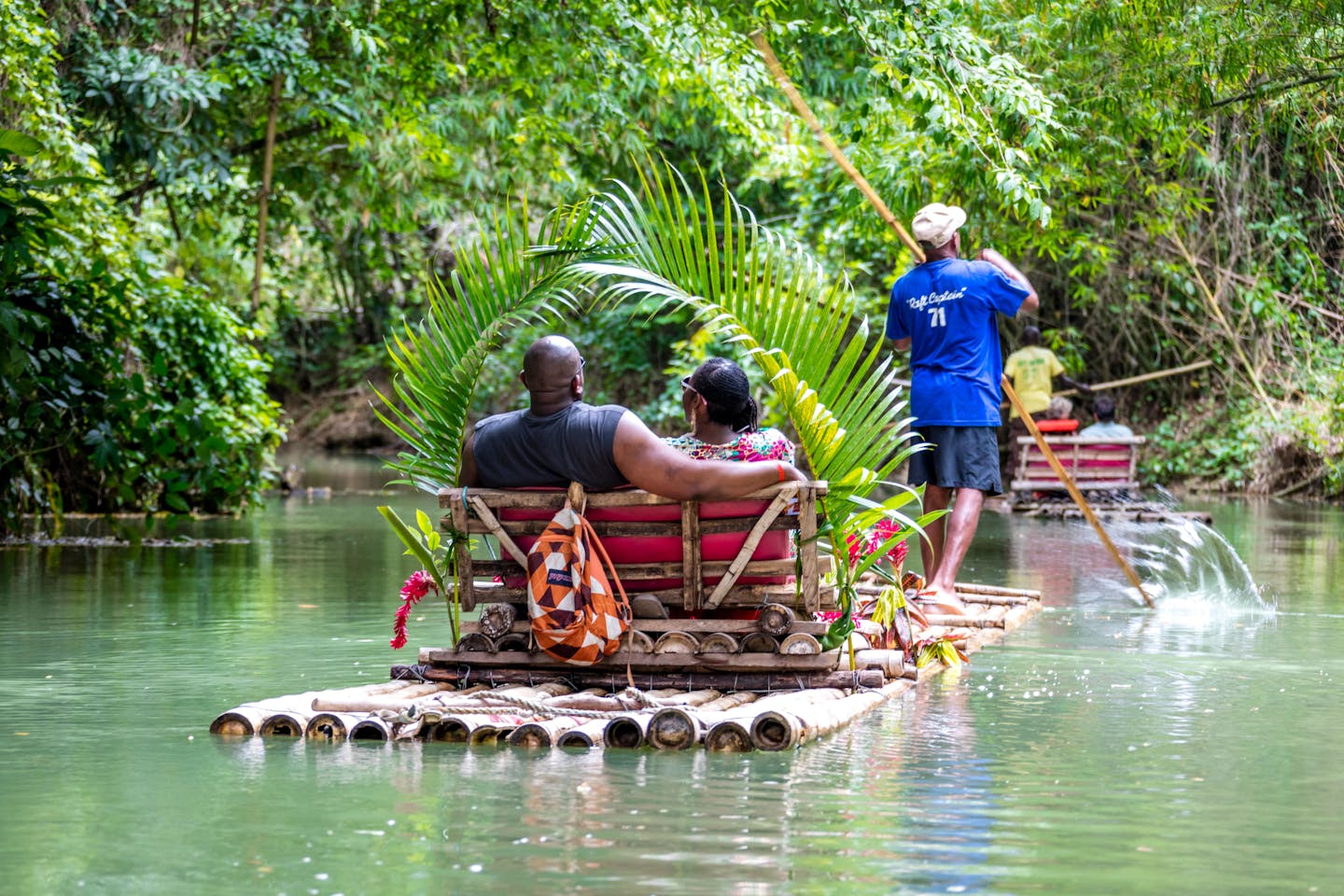 Bambus-rafting Auf Dem Martha Brae River 