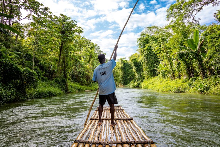 Bamboo Rafting on Martha Brae River