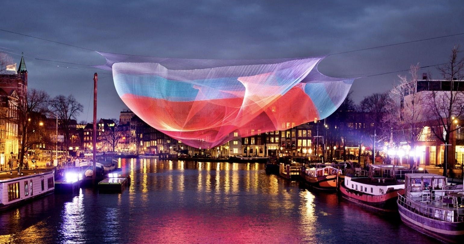 Location de bateau privé pour le Festival des Lumières d'Amsterdam