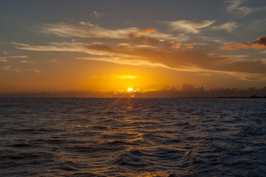 Napali sunset dinner sail Leila catamaran