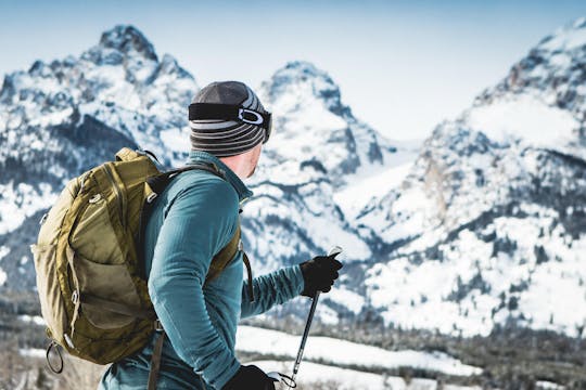 Half-day private cross country ski leisurely paced in Grand Teton National Park