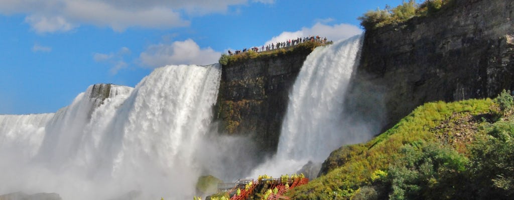 Visite hivernale des chutes du Niagara aux États-Unis avec la grotte des vents et l'aquarium