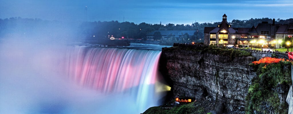 Noc na Niagara w Kanadzie z Power Station Light Show
