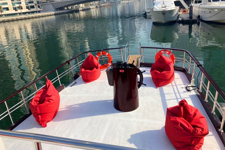 Dubai gulet boat sailing tour with BBQ and swimming