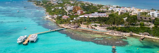 Isla Mujeres snorkelen, stadstour met golfkar en toegang tot de strandclub