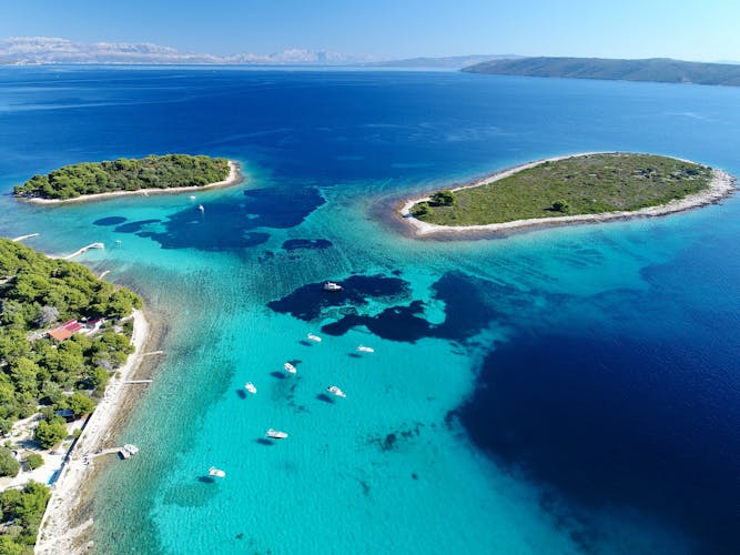 Blue lagoon & Trogir, 3 islands half day morning tour