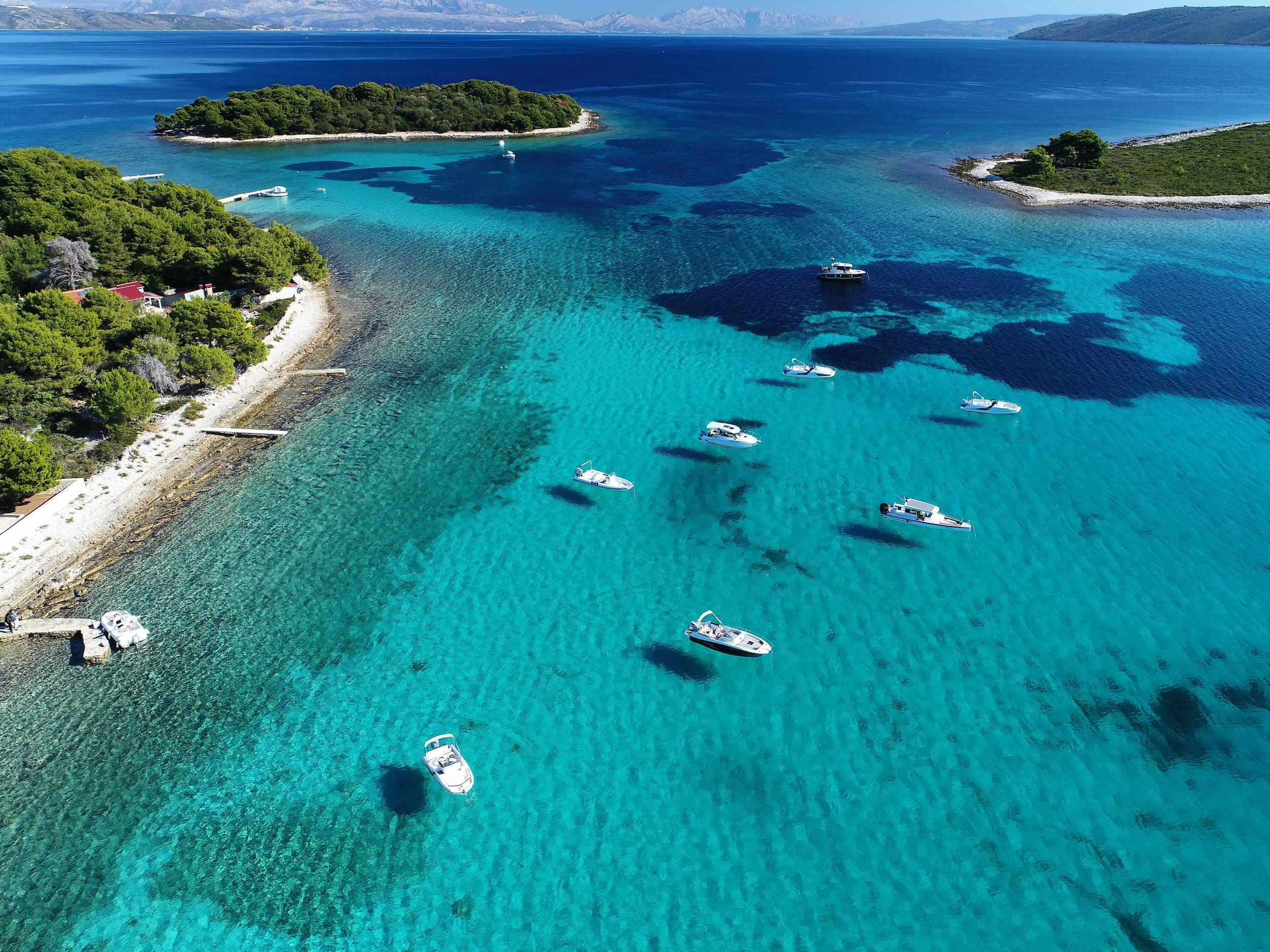 Blue Lagoon & Trogir, excursion d'une demi-journée dans l'après-midi sur 3 îles