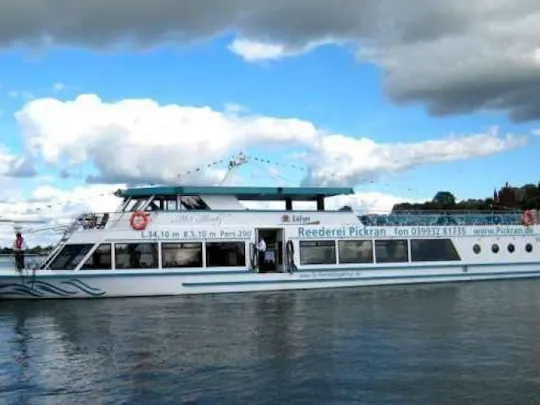 Boat trip to the lighthouse in Plau am See