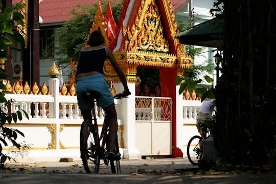 Visite à vélo en petit groupe : Couleurs de Bangkok