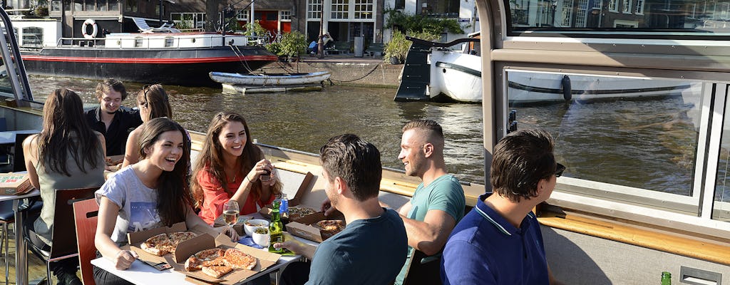 Amsterdam canals pizza cruise