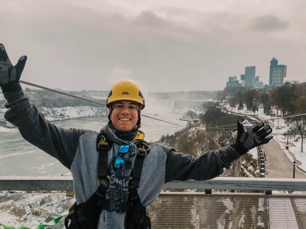 Niagarawatervallen overdag zipline