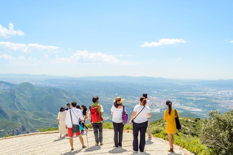 Montserrat guided tour and hiking experience with private transport from Barcelona