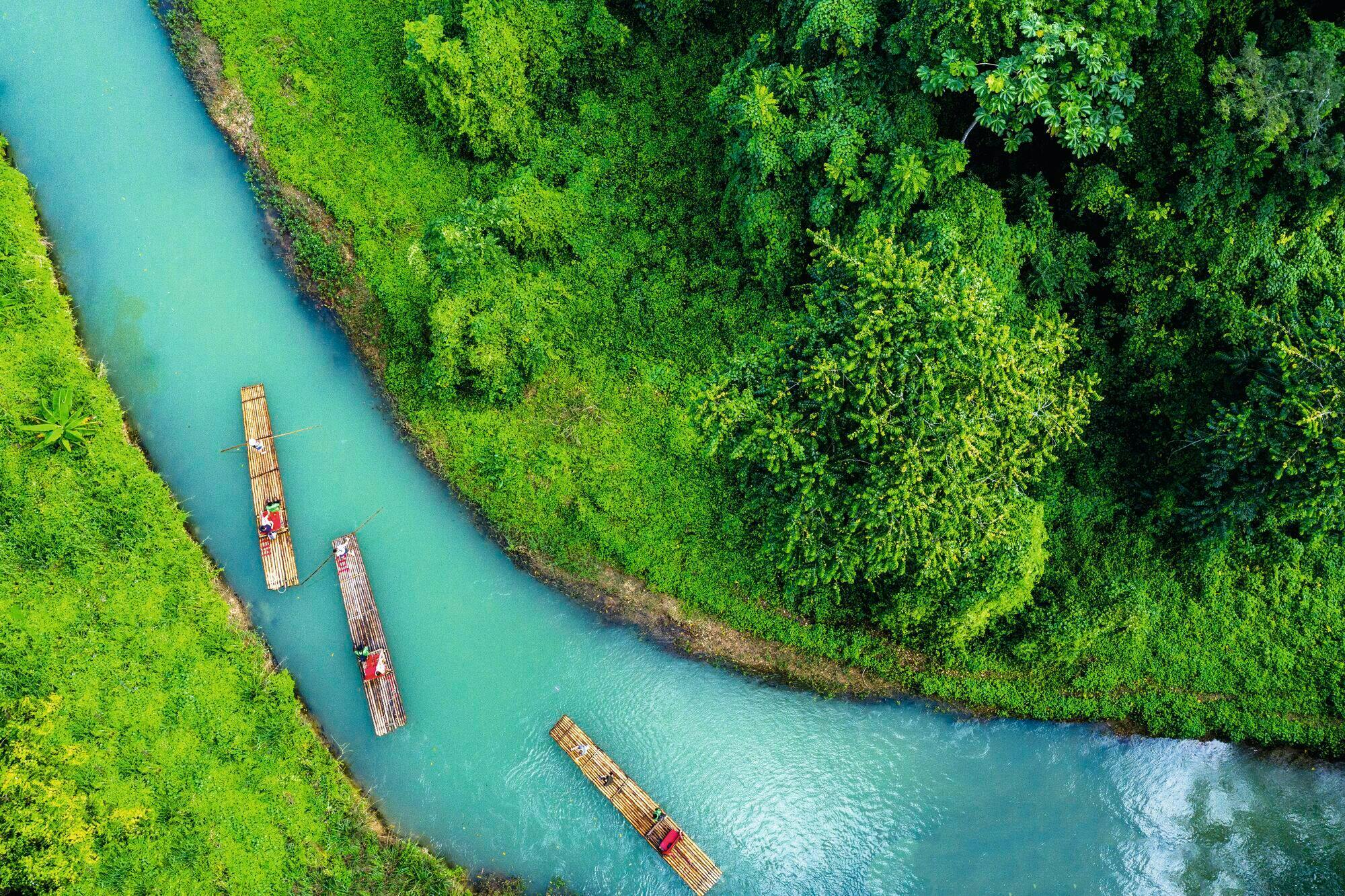 Bamboo Rafting on Martha Brae River