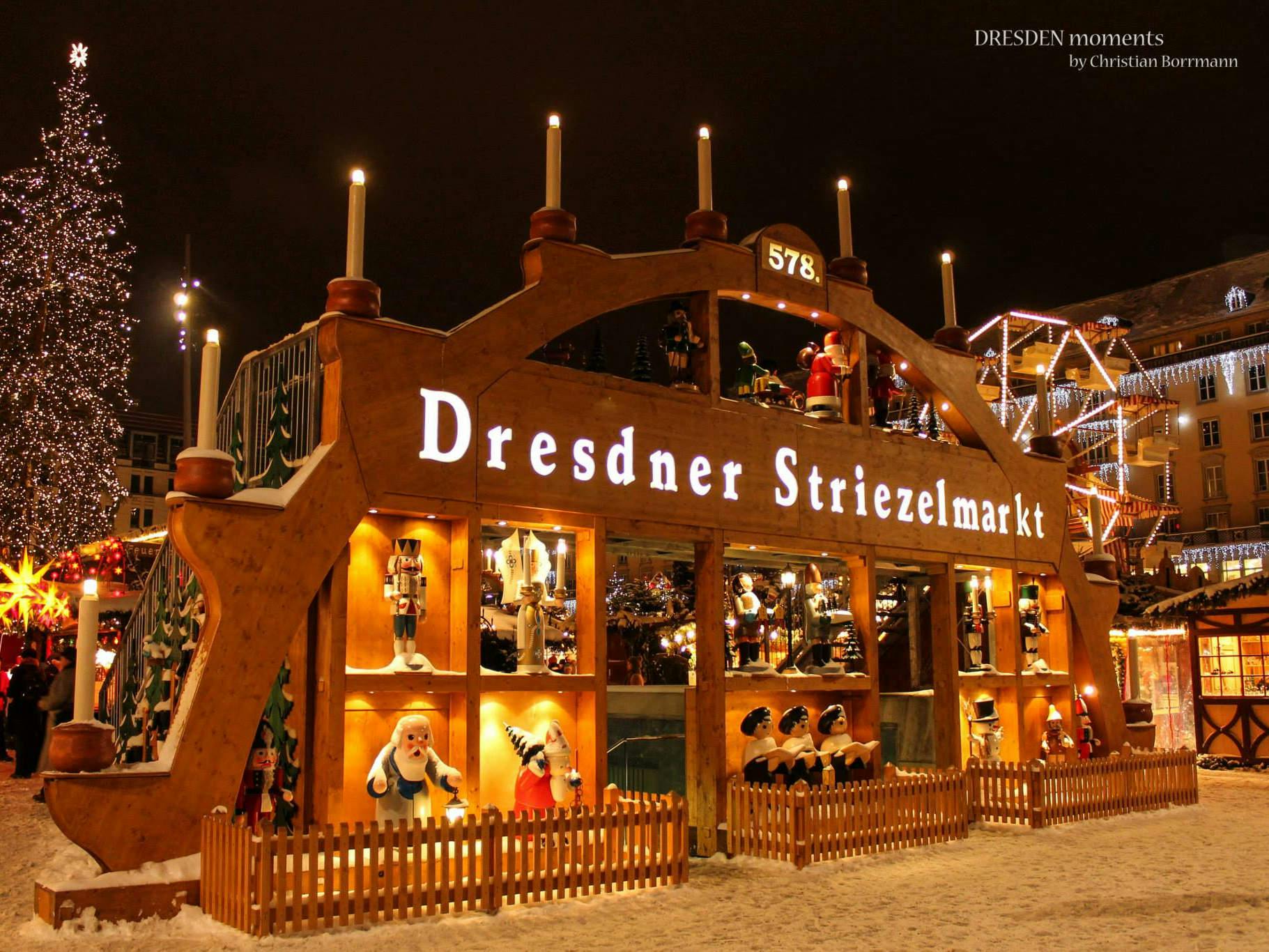 Tour navideño de Dresde con degustación de stollen y vino caliente
