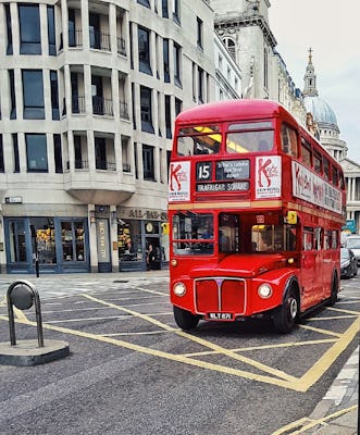 Open Top Vintage Bus Tour and River Thames Cruise
