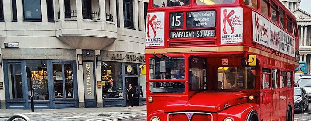 Open Top Vintage Bus Tour e cruzeiro pelo rio Tamisa