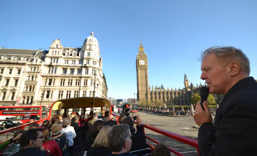 Open Top Vintage Bus Tour and River Thames Cruise