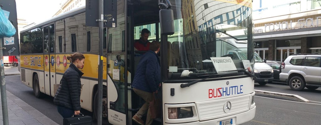 Traslado en autobús del aeropuerto de Fiumicino a Roma