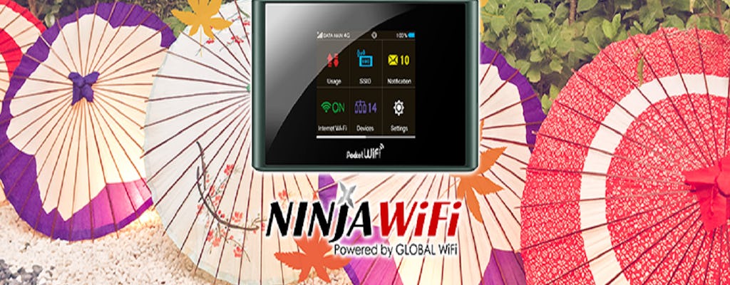 Noleggio Giappone 4G Pocket WiFi (prelievo dall'aeroporto di Osaka)