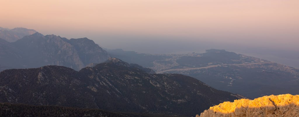 Visite avec ascension en téléphérique au mont Tahtali au soleil couchant