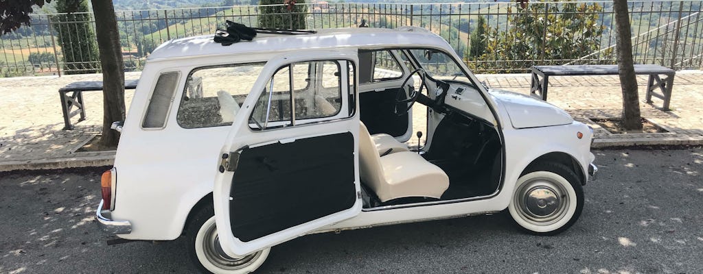 Vintage tour door Rome aan boord van een Fiat 500