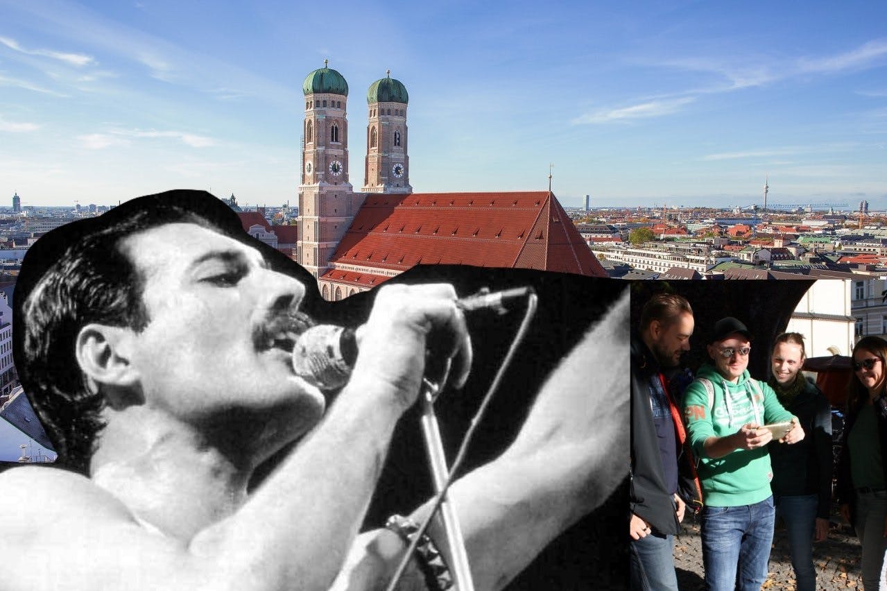 Comício da cidade em Munique "Nos passos de Freddie Mercury"