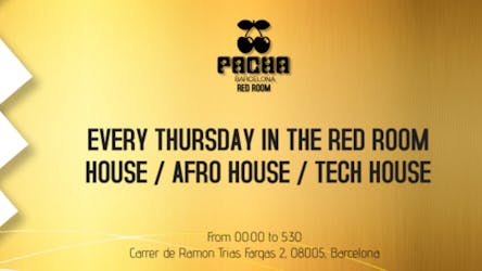 Red Room | Privilege Events At Pacha Barcelona