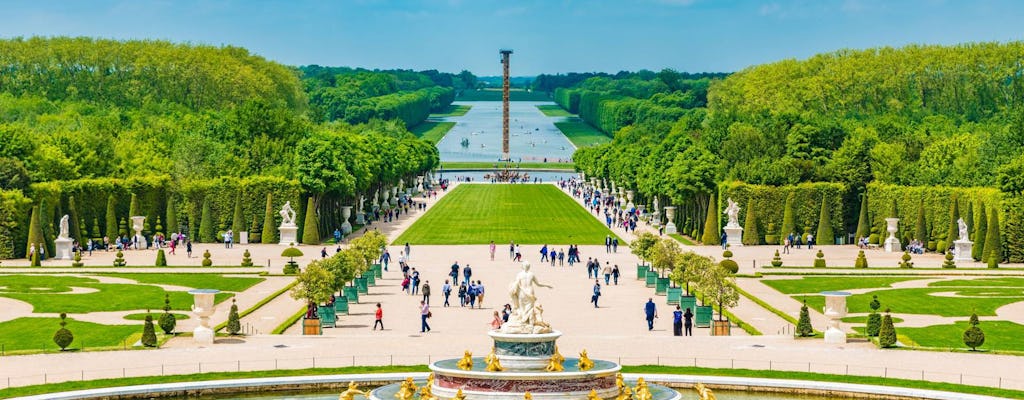 Tickets voor het kasteel en de tuinen van Versailles met audiotour via een mobiele app