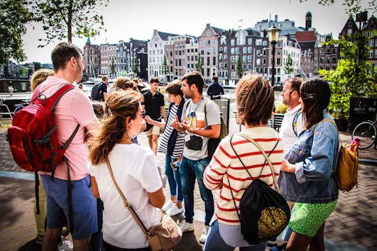 Tour combinato di un'intera giornata ad Amsterdam a piedi, in bicicletta e in barca