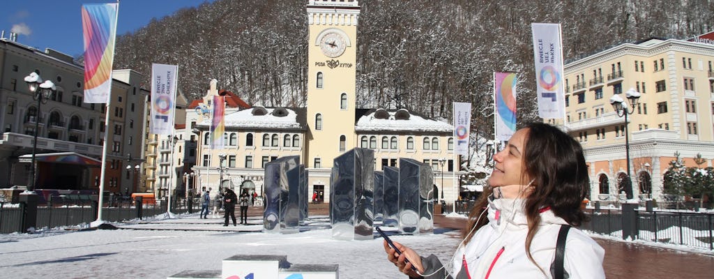 Krasnaya Polyana: tour de audio autoguiado con boletos para el teleférico