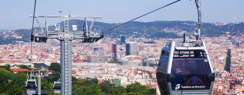 Bilhetes para o teleférico de Montjuïc com tour autoguiado por áudio