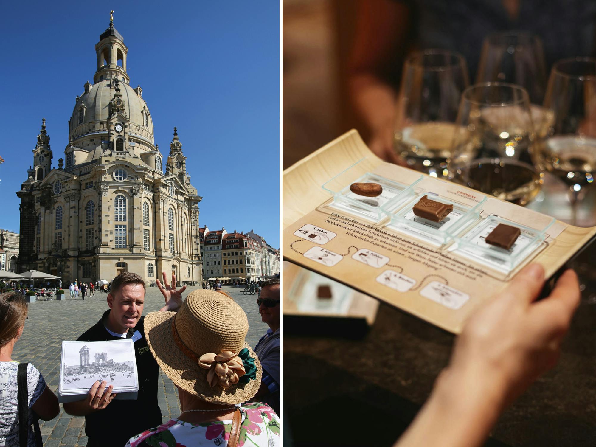 Dresden historical city tour with Chocolate Museum ticket