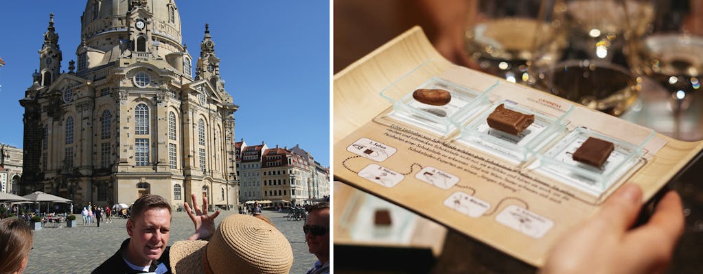 Historische stadstour door Dresden met kaartje voor het Chocolademuseum