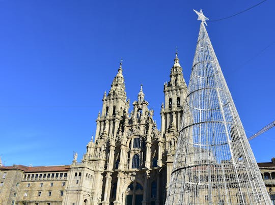 Visite magique de Noël dans la ville de Compostelle