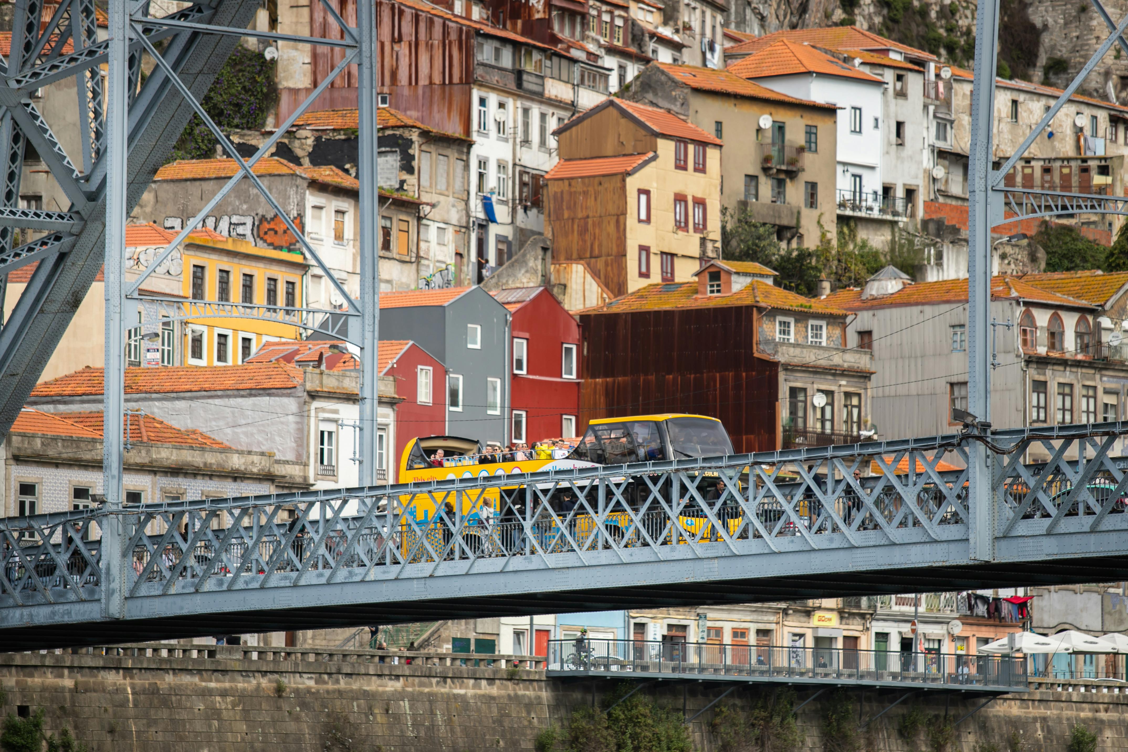 Crossing Luís I bridge - Porto Vintage Bus Tours