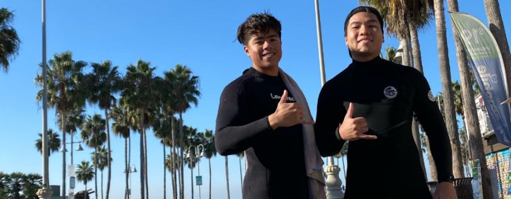Lección de surf para parejas en Los Ángeles
