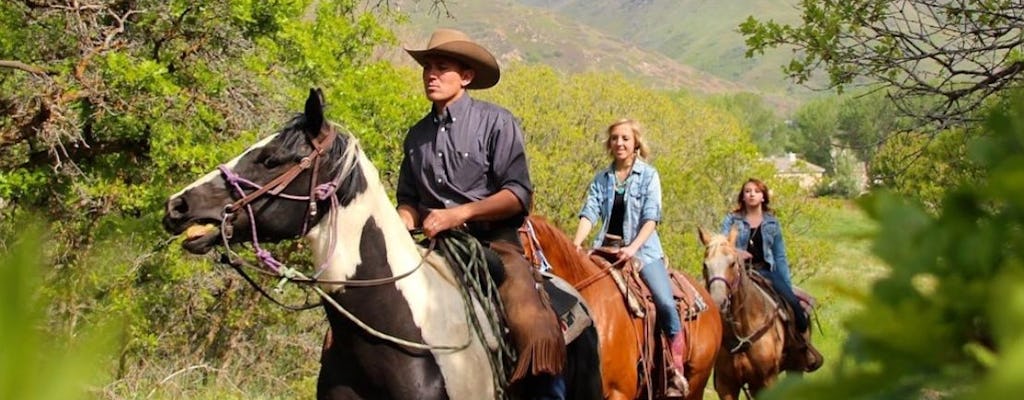 Western-trailrit van een uur te paard in Salt Lake City