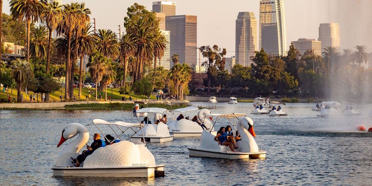 Swan boat rental in Echo Park Los Angeles | musement