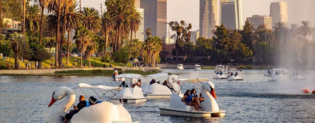 Aluguel de barcos cisne no Echo Park Los Angeles