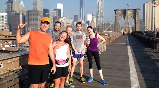 Brooklyn Bridge running tour in Manhattan