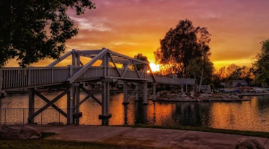 Irvine Great Park electric bike tour with hot air balloon ride