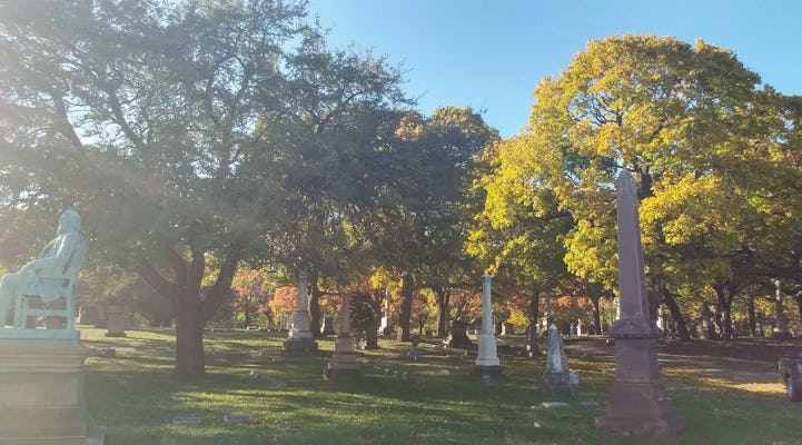 Wandeltocht Rosehill Cemetery in Chicago