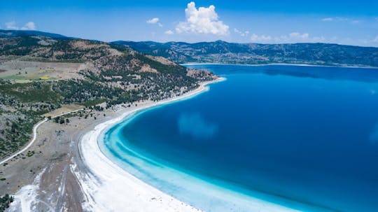 Excursion privée d'une journée à Pamukkale Hierapolis et au lac Salda