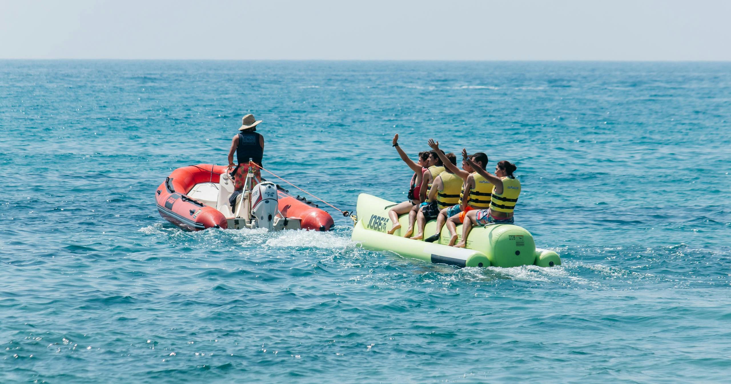 Banana Boat experience in Cambrils Musement