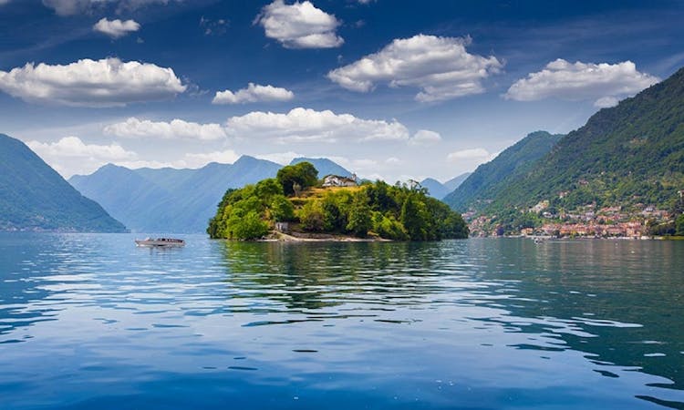 Varenna, Bellagio and Lugano private Como lake cruise from Milan