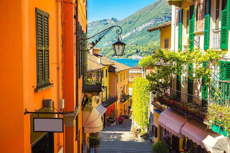Varenna, Bellagio and Lugano private Como lake cruise from Milan