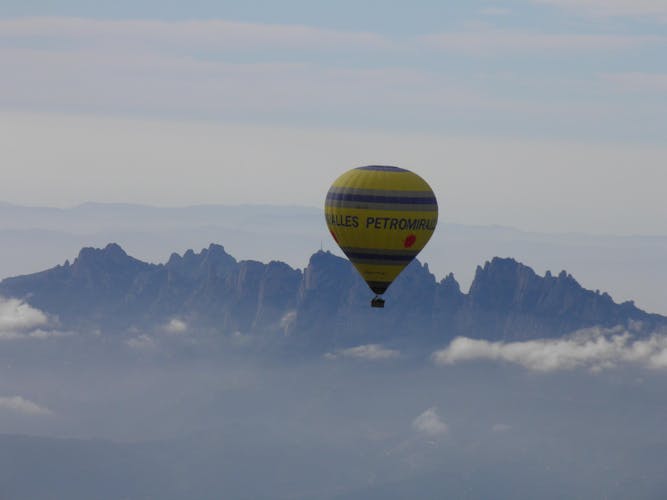 Montserrat hot-air balloon ride and monastery tour from Barcelona
