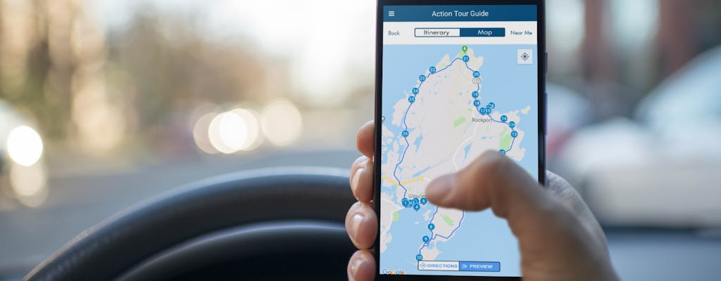 Recorrido panorámico en audio autónomo por Cape Ann en Gloucester y Rockport
