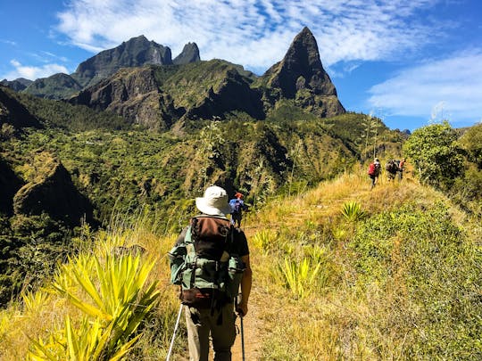 Excursión a pie por Mafate en la isla de la Reunión